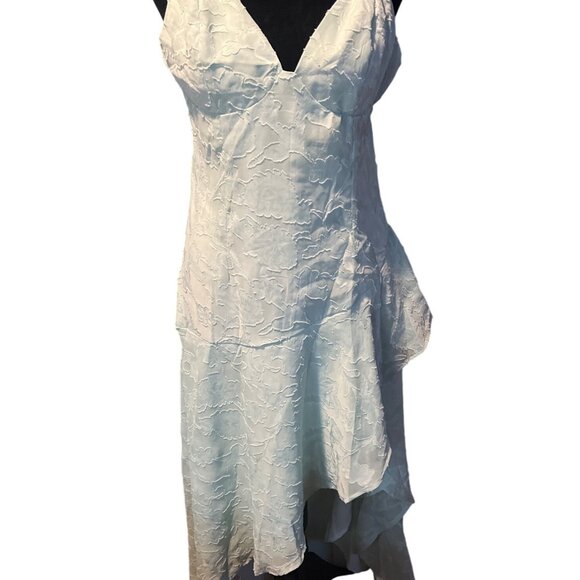 Hello Molly Sapphire Cascade Midi high low Dress Sage NWT - Picture 4 of 11